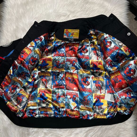 JH DESIGN YOUTH SPIDERMAN JACKET SIZE 2XL 13-14 WALL CRAWLER SPIDER-MAN - Picture 6 of 7